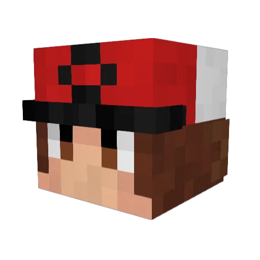 RSLv2 Minecraft avatar head, 3D render