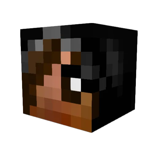 RSMinecraftGirl Minecraft avatar head, 3D render