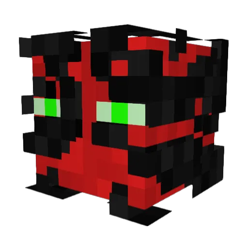 RSN34 Minecraft avatar head, 3D render