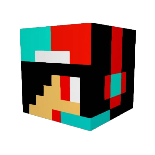 RSN_glizzy_YT Minecraft avatar head, 3D render