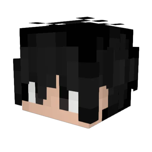 RS_goku Minecraft avatar head, 3D render