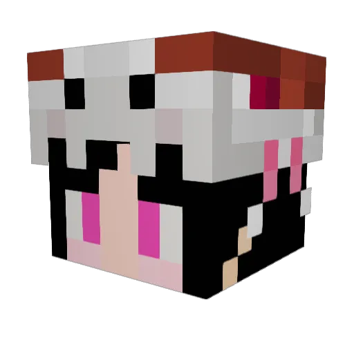 RS_zhou Minecraft avatar head, 3D render
