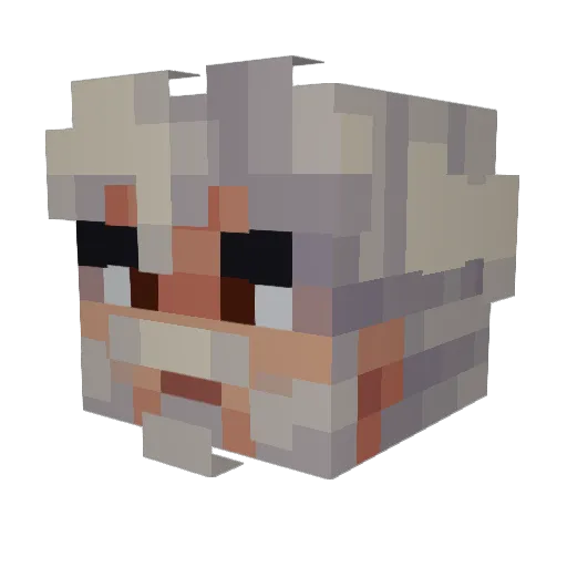RSamuca Minecraft avatar head, 3D render