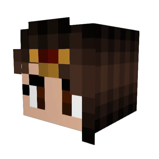 RSeclipse Minecraft avatar head, 3D render