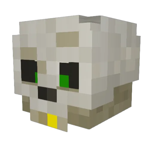 RShanty Minecraft avatar head, 3D render