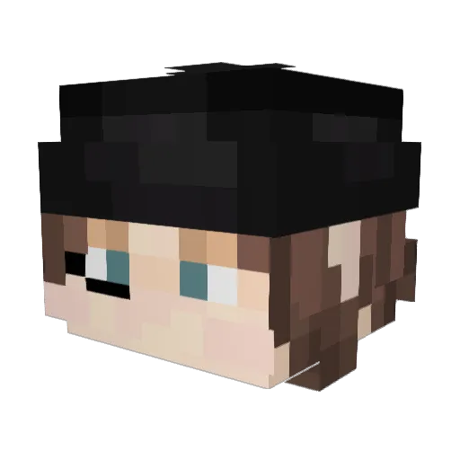 RShap Minecraft avatar head, 3D render