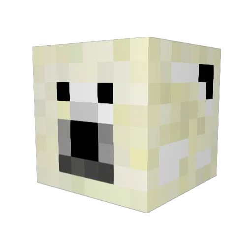 RSlove Minecraft avatar head, 3D render