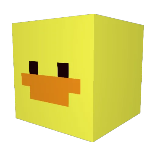 RT223 Minecraft avatar head, 3D render