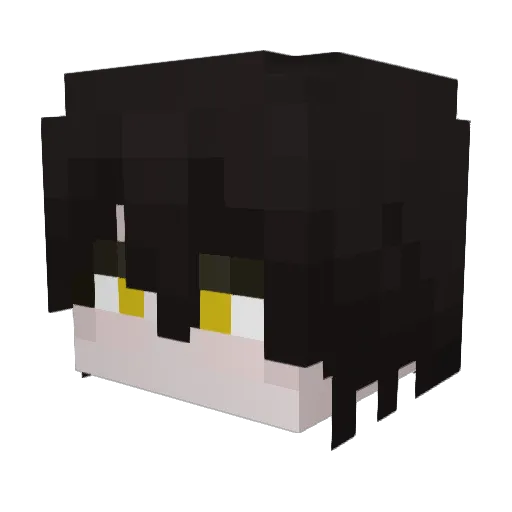 RT9999 Minecraft avatar head, 3D render