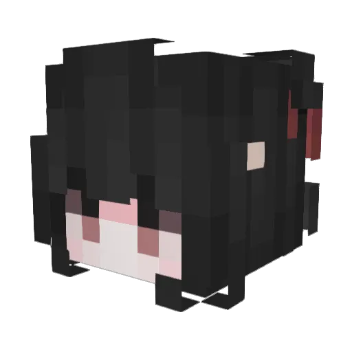 RTE12 Minecraft avatar head, 3D render