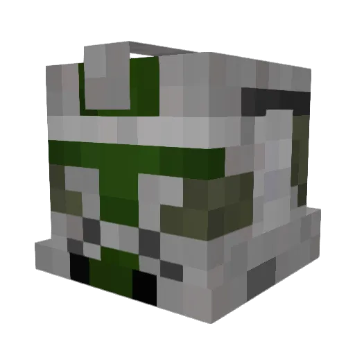 RTLBadger Minecraft avatar head, 3D render