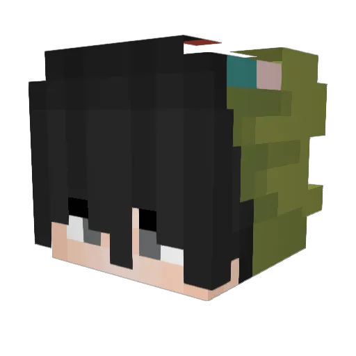 RTLploppey Minecraft avatar head, 3D render