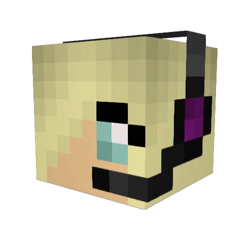 RTMIS Minecraft avatar head, 3D render