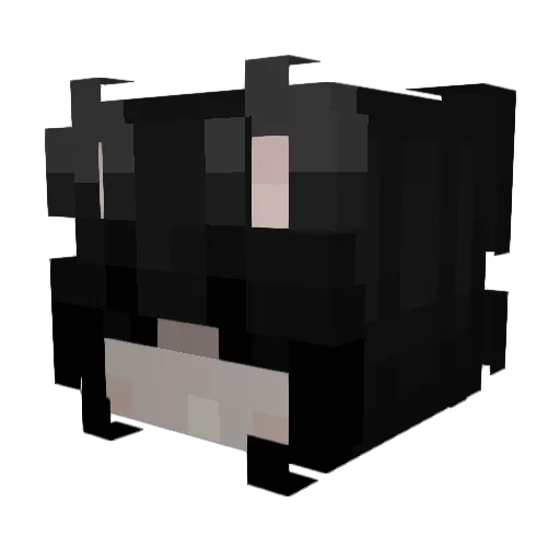 RTMVR Minecraft avatar head, 3D render