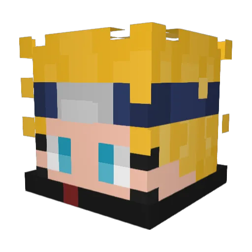 RTPONYT Minecraft avatar head, 3D render