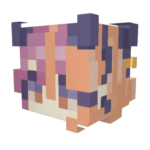 RTSlyho Minecraft avatar head, 3D render