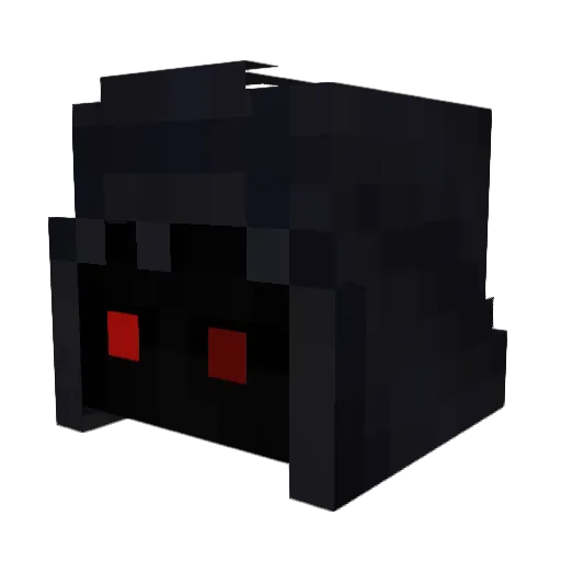RTXMika007 Minecraft avatar head, 3D render