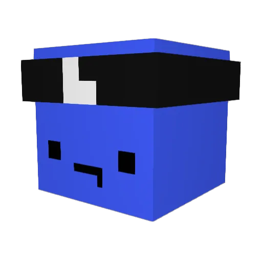 RTYuiopQ Minecraft avatar head, 3D render
