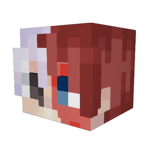 RT_Ghoul Minecraft avatar head, 3D render