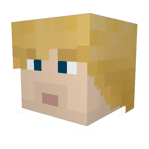 RTambini93 Minecraft avatar head, 3D render
