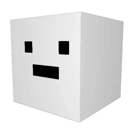 RTids Minecraft avatar head, 3D render