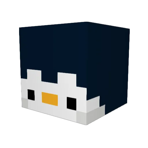 RUABREX Minecraft avatar head, 3D render