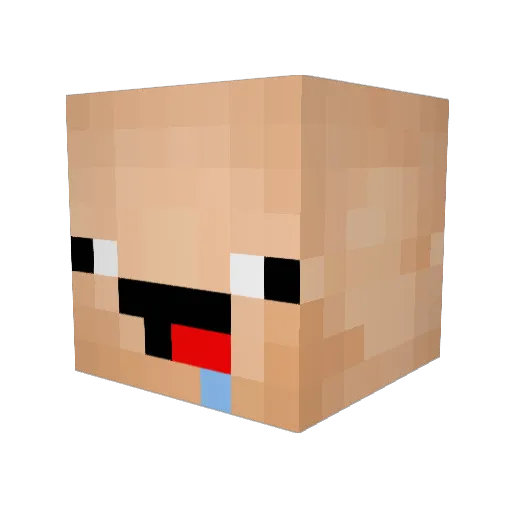 RUBITA20 Minecraft avatar head, 3D render