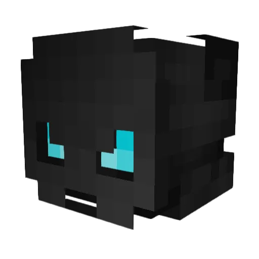 RUDI_LOVE Minecraft avatar head, 3D render