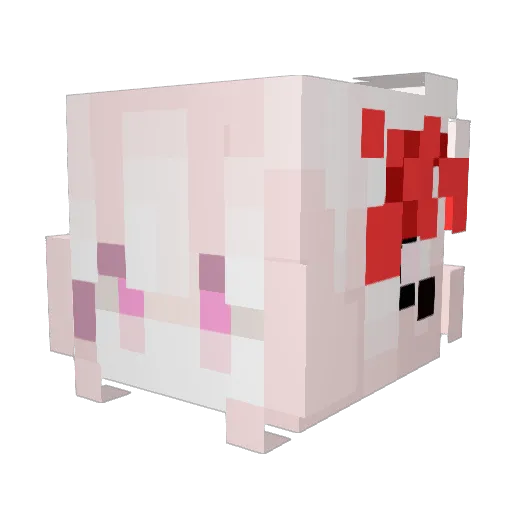 RUFFINY Minecraft avatar head, 3D render