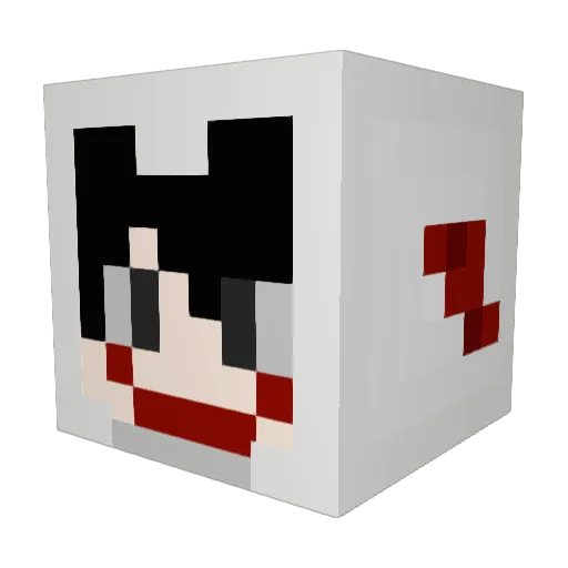 RUHTAA Minecraft avatar head, 3D render