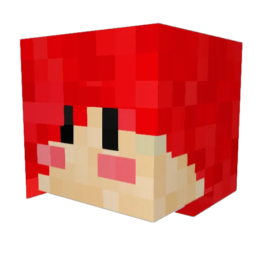 RUINsh Minecraft avatar head, 3D render