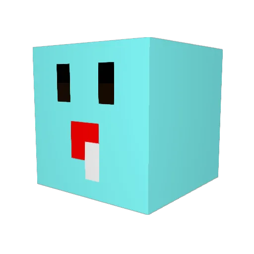 RUKOKA Minecraft avatar head, 3D render