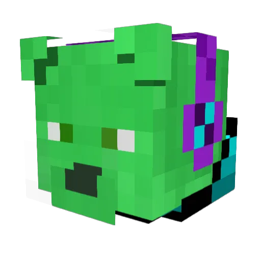 RULIXpro Minecraft avatar head, 3D render