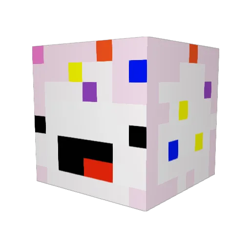 RUMZY27 Minecraft avatar head, 3D render