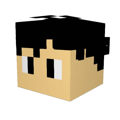 RUNESCAPE1337 Minecraft avatar head, 3D render