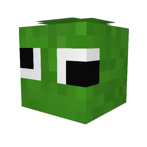 RUNN_YUKKURI Minecraft avatar head, 3D render