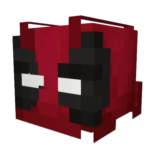 RUS09 Minecraft avatar head, 3D render