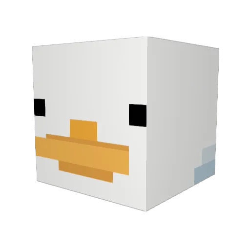 RUSCHINSTEIN Minecraft avatar head, 3D render