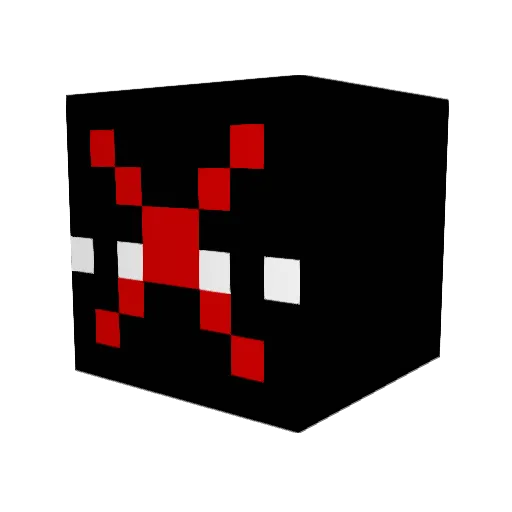 RUSHNATIONS Minecraft avatar head, 3D render