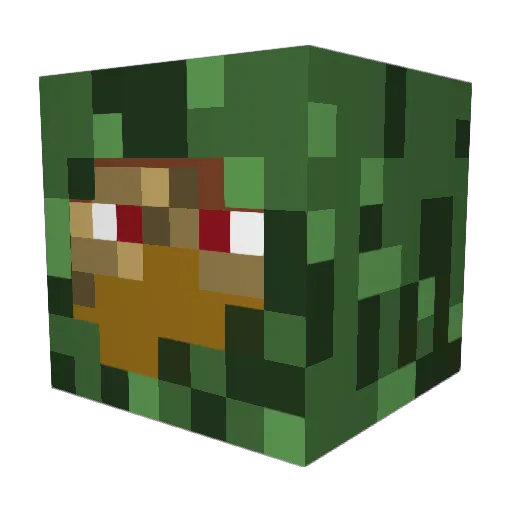 RUSLAN2811 Minecraft avatar head, 3D render