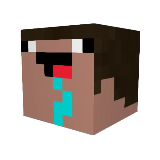 RUSSIAN1878 Minecraft avatar head, 3D render