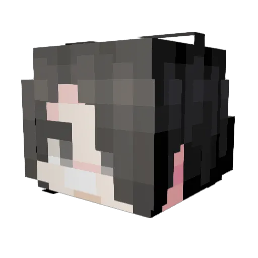 RUSUK_ Minecraft avatar head, 3D render