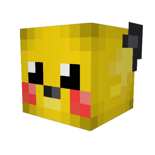 RUTC Minecraft avatar head, 3D render