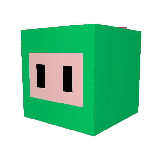 RU_MA_ Minecraft avatar head, 3D render