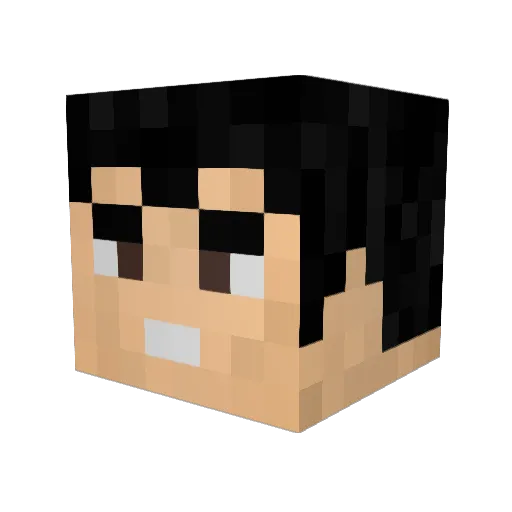 RV1904 Minecraft avatar head, 3D render