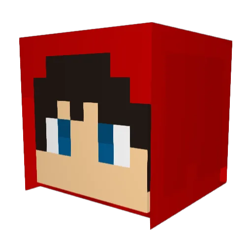 RVT_Fusion Minecraft avatar head, 3D render