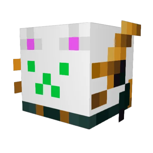 RWD6712 Minecraft avatar head, 3D render