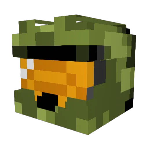 RWEIL Minecraft avatar head, 3D render