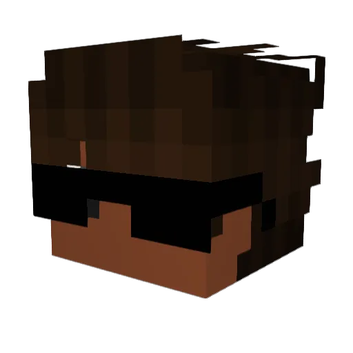 RWG37 Minecraft avatar head, 3D render