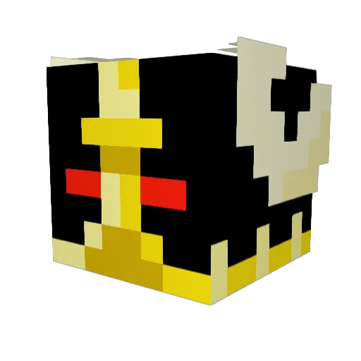 RWW1QB Minecraft avatar head, 3D render